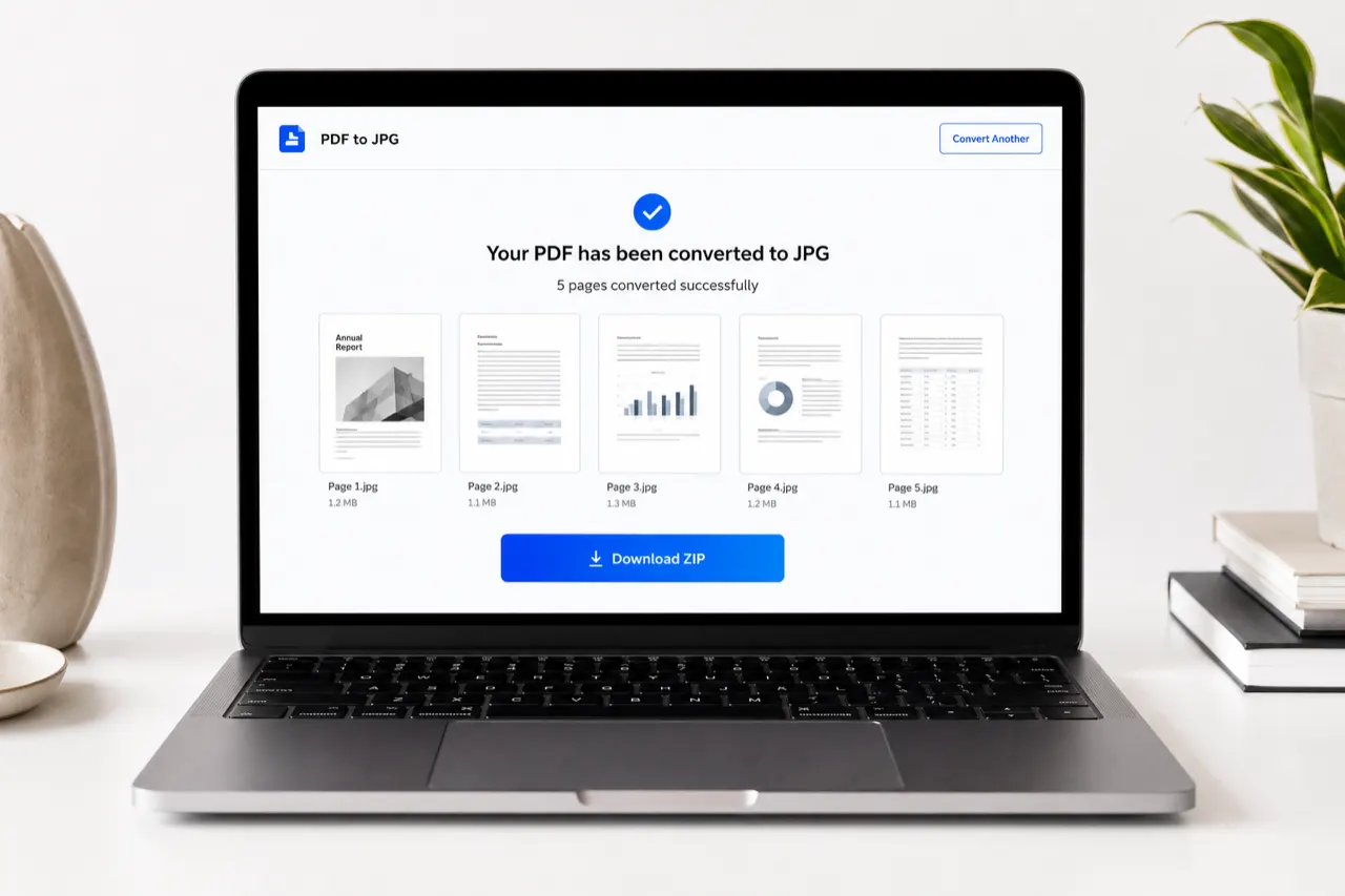 Download PDF page JPGs or one ZIP